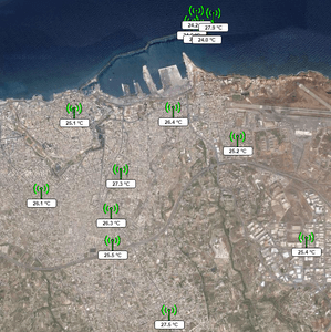 Wireless Sensors Network of Heraklion